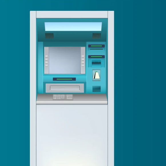 An illustration and design for an ATM machine